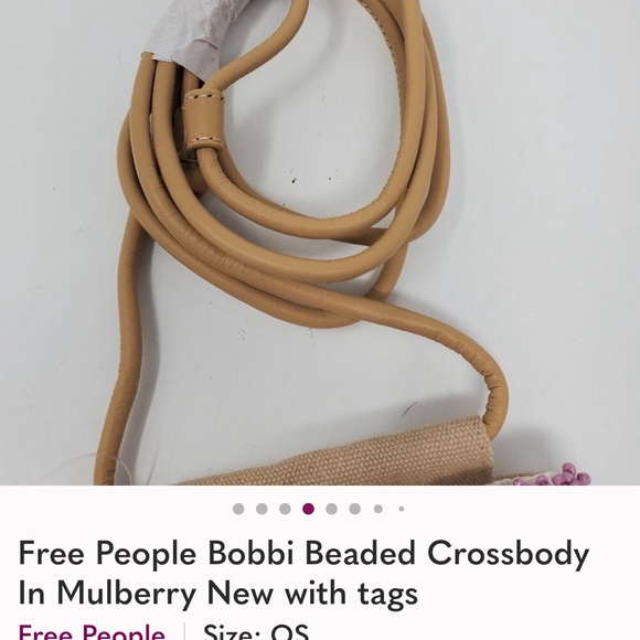 Nwt Free People Beaded Crossbody bag with beads - Picture 4 of 6